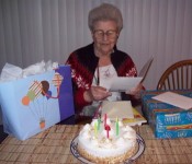 Presents and cake