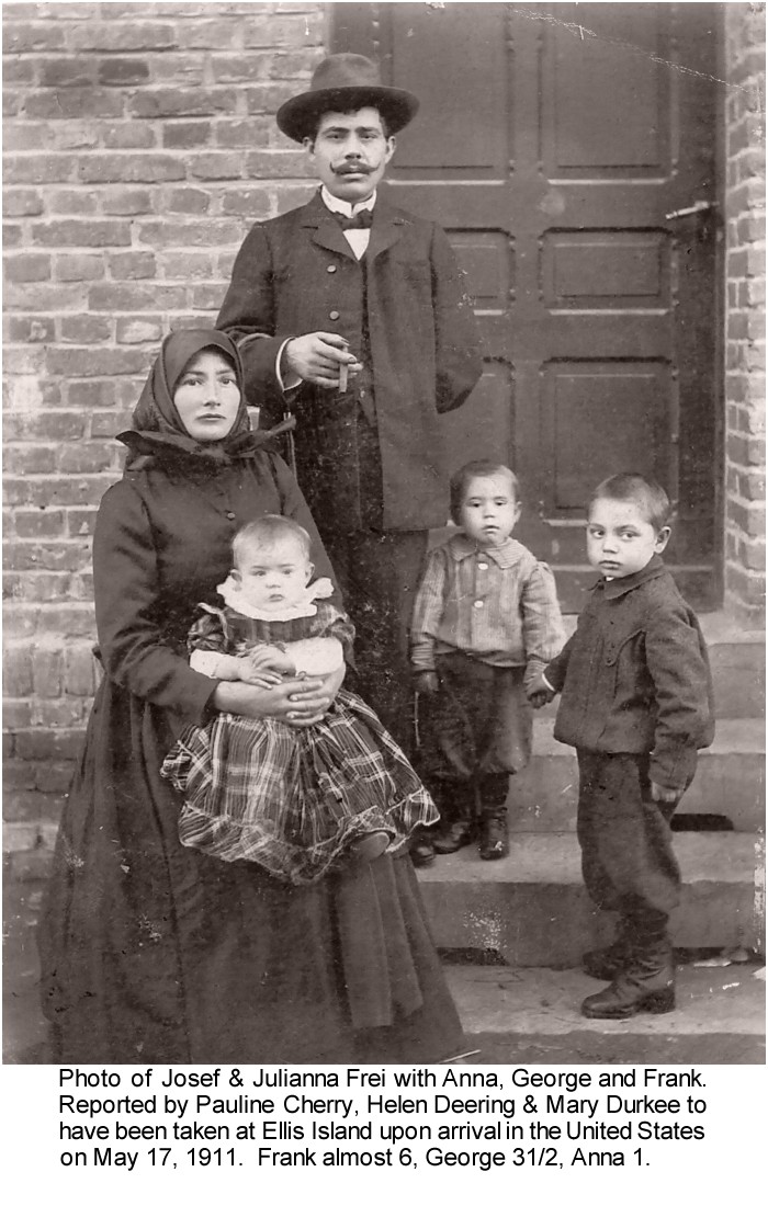 Josef and Julianna Frei family 1911